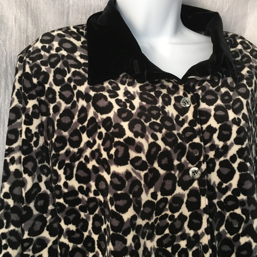 Animal print blouse size large